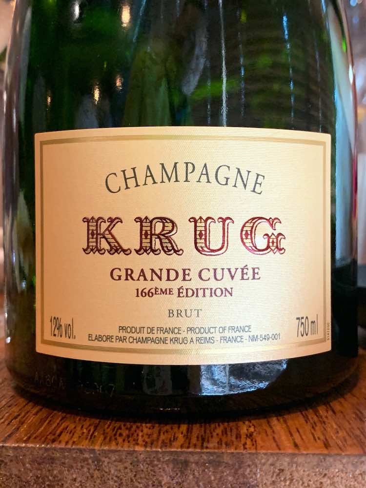 Champagne Krug Grande Cuvee Brut 166eme Edition NV