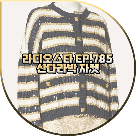  라디오스타 785회 산다라박 자켓 :: 발렌티노 스트라이프 자수 니트 자켓 : 산다라박 패션
