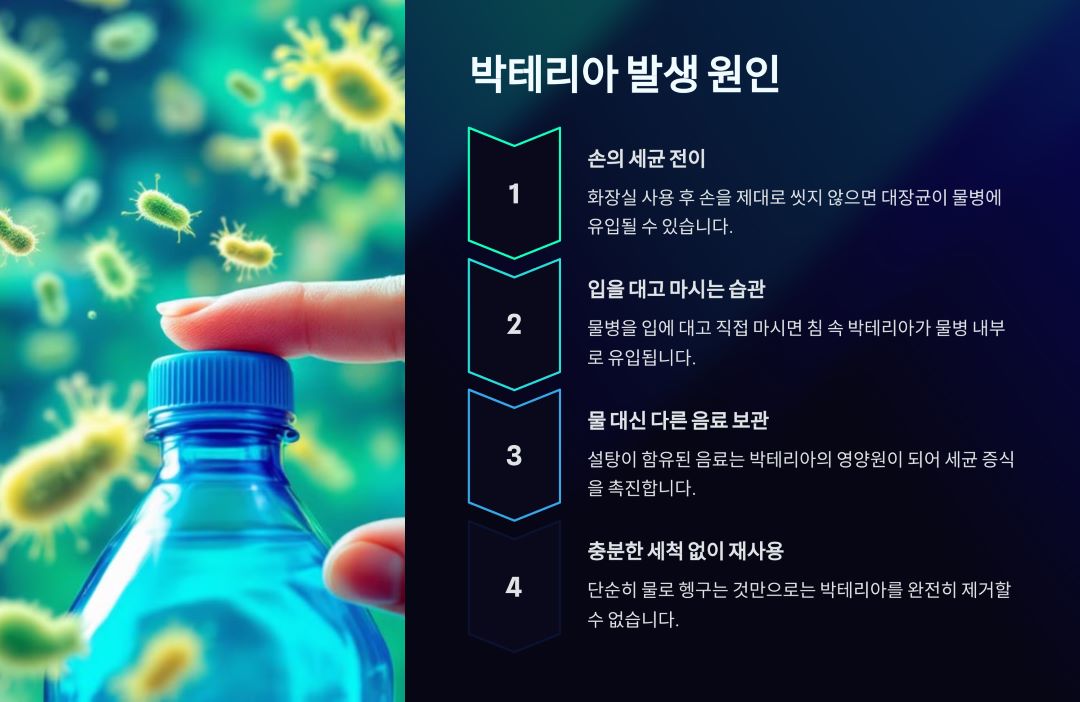 박테리아 발생 원인과 주요 오염 경로