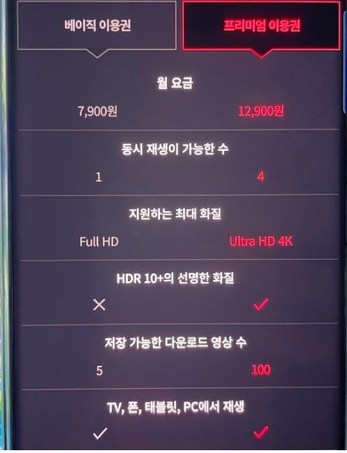  알뜰폰 KT요금제로 왓챠를 즐길수있다!
