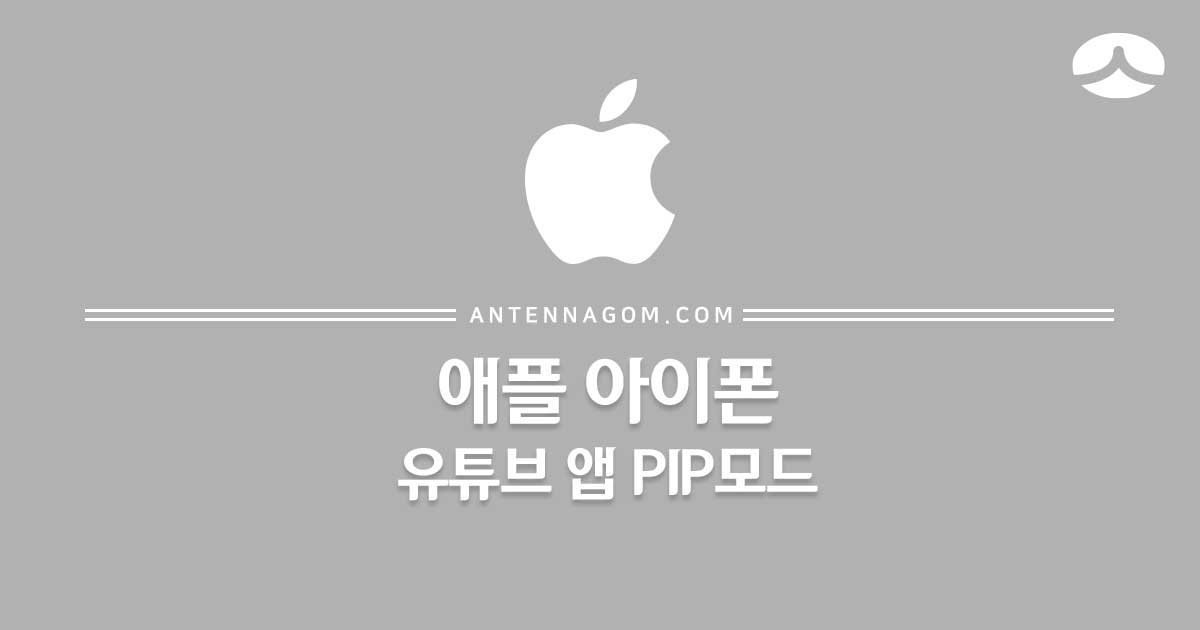  아이폰 유튜브앱에서 PIP모드로 재생하는 방법