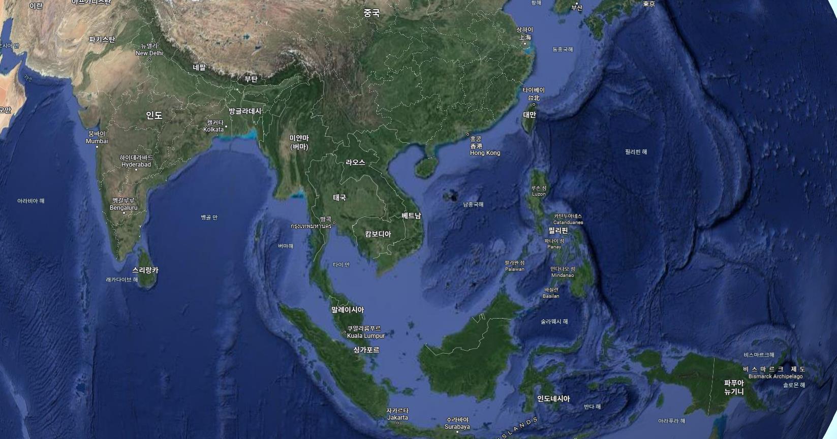 베트남 구글맵 위성도 구글어스