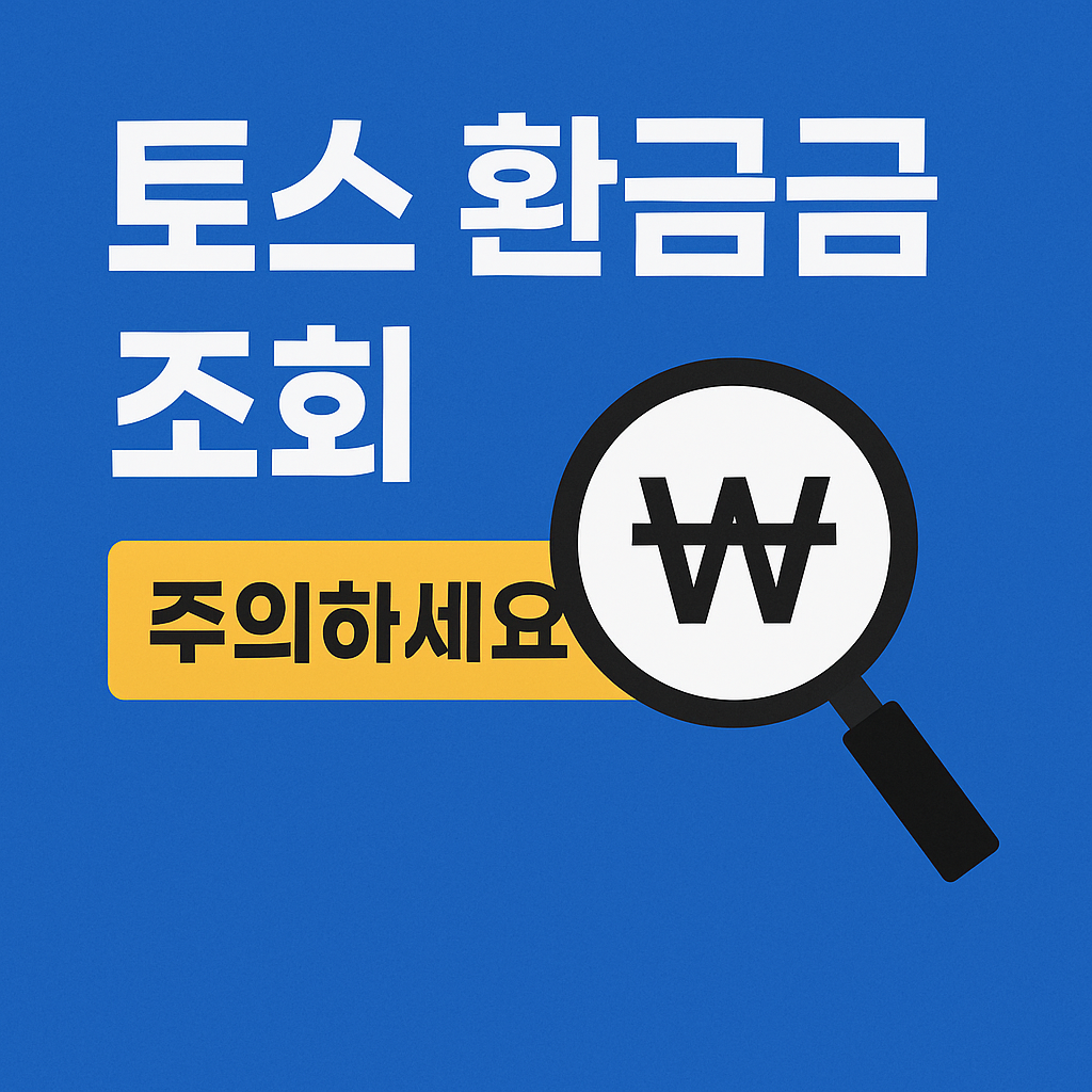 토스 환급금 조회 놓치지 마세요.!