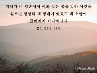 잠언 24장 솔로몬 잠언 묵상_14