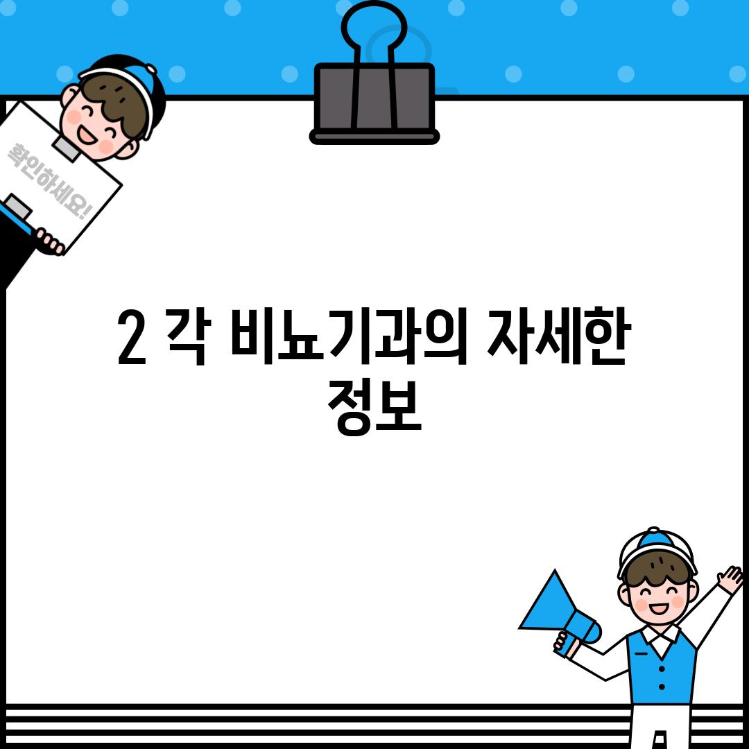 2. 각 비뇨기과의 자세한 정보