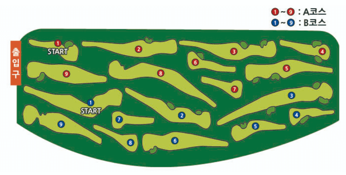 송도 파크골프장 안내도