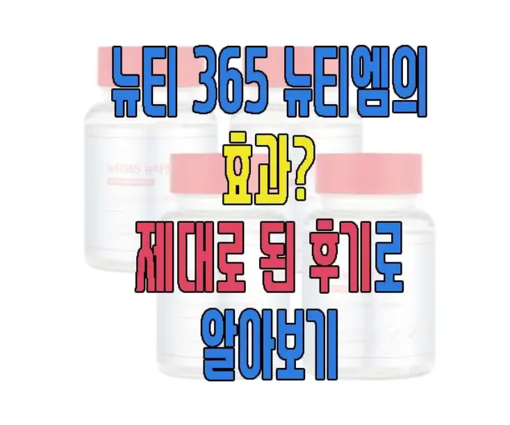 뉴티365에 관한 글 보러 가기 링크 사진