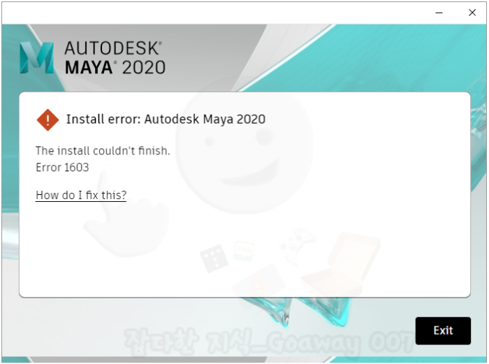 Install error 1603