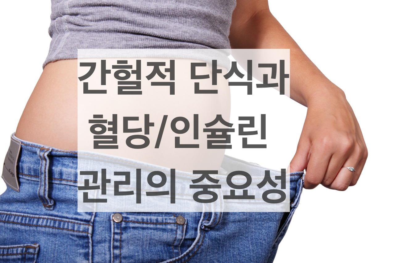  간헐적단식과 혈당(인슐린) 관리의 중요성. 당신이 조금만 먹는데 살이 잘찌는이유