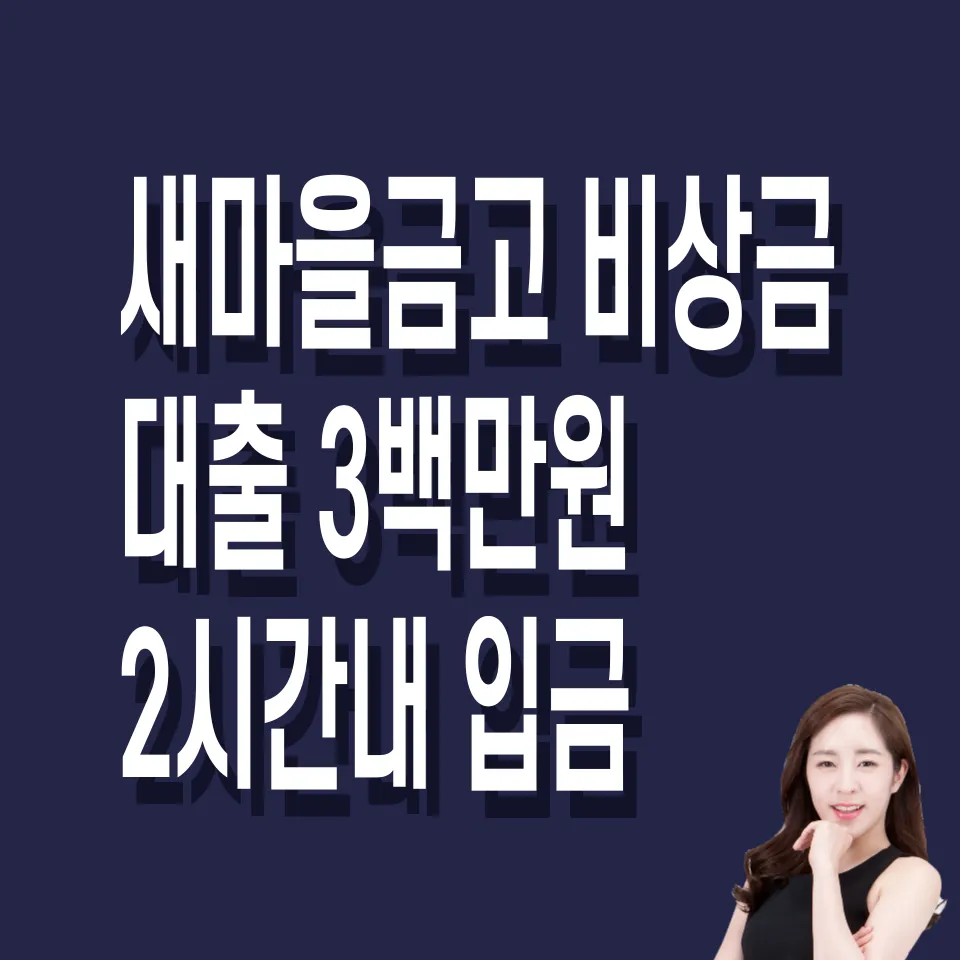 새마을금고-비상금-대출