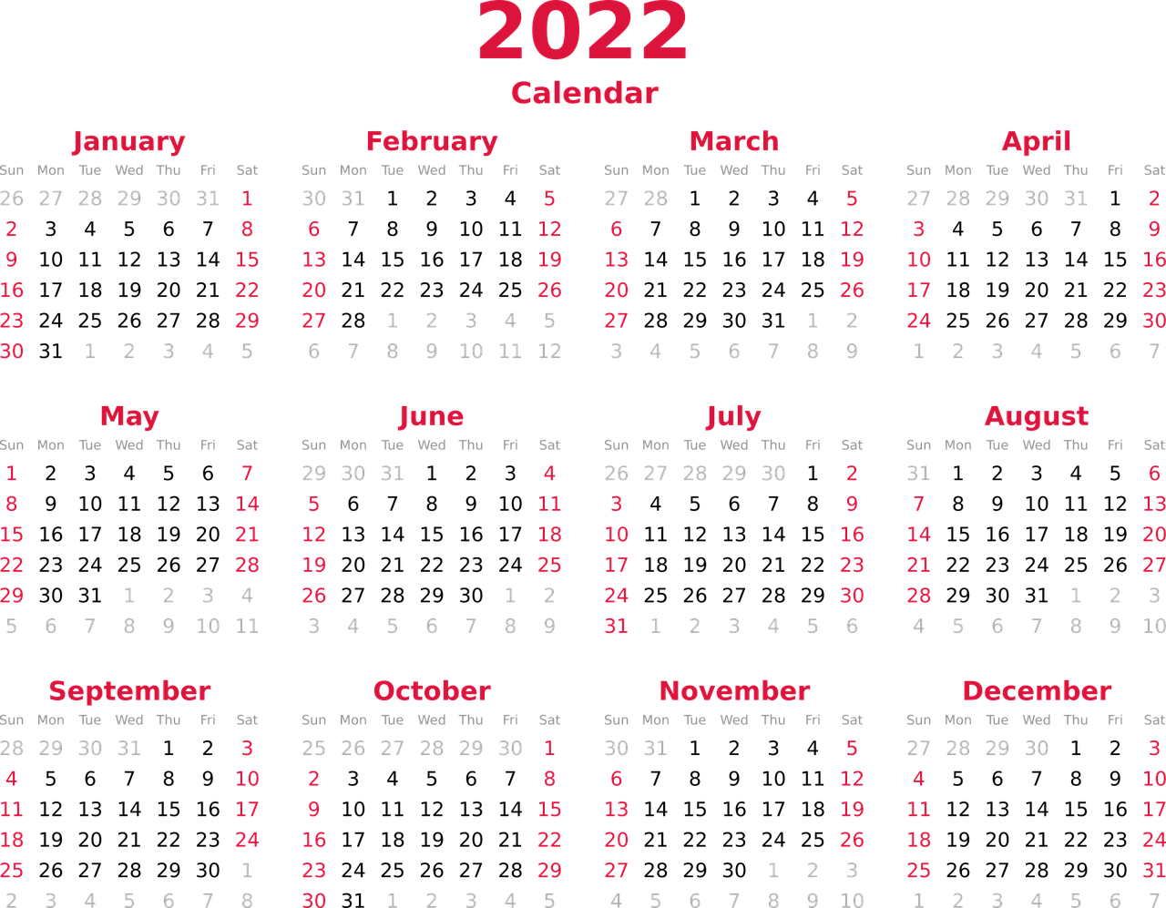  2022년 공휴일 총정리 / 연차쓰기 좋은날