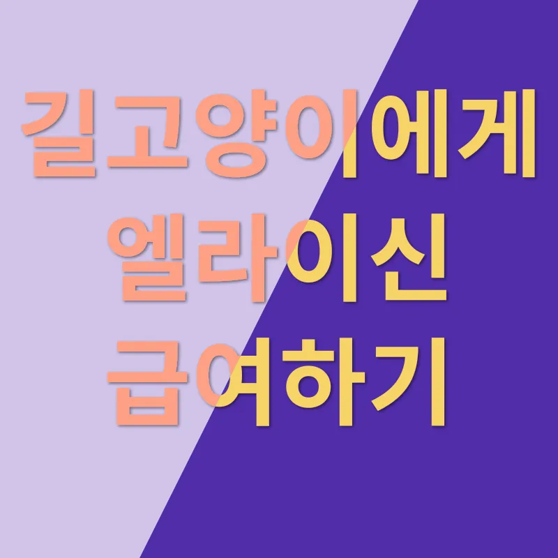 고양이 영양제 엘라이신_3