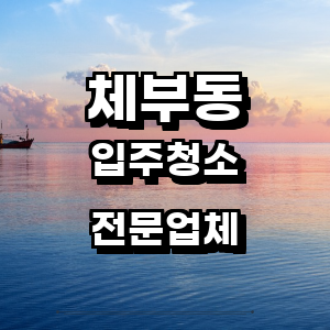 종로구 체부동 입주청소