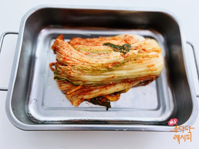 김치볶음 볶음김치 만드는법 묵은지들기름볶음 참치 7
