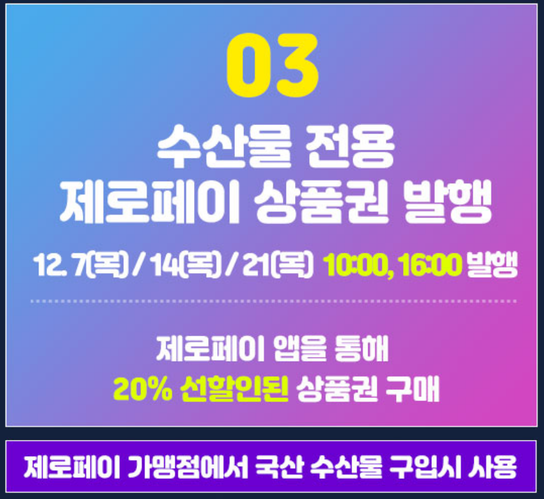 수산물 60% 할인받고 온누리상품권 받는 방법