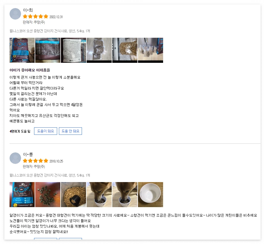 웰니스 푸들 강아지 사료 추천 후기