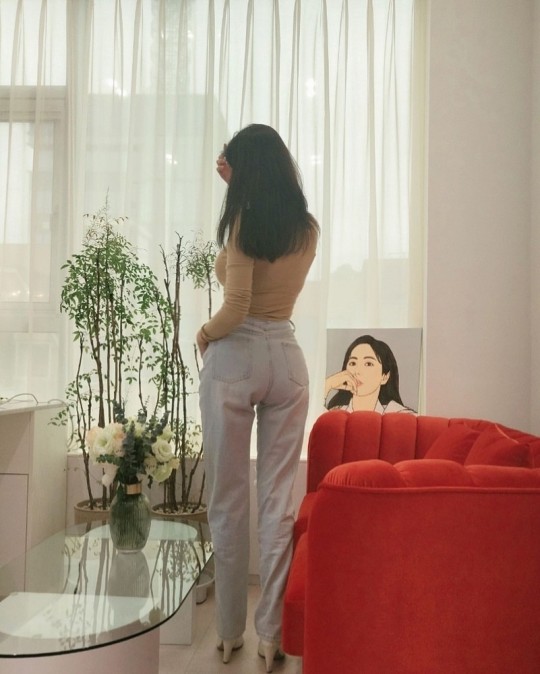  '54kg' 장영란, 뒤태가 이렇게 아름다웠나! "거울에 비친 내 모습에 감동" [사진]