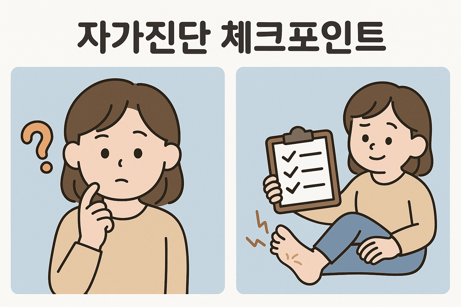 자가진단 체크포인트