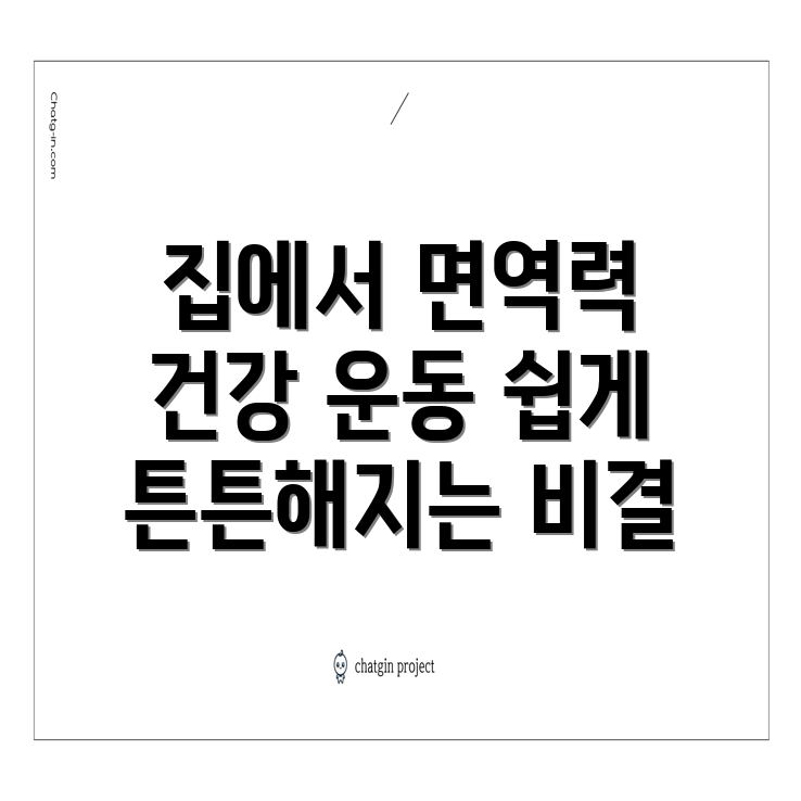 집에서 하는 운동