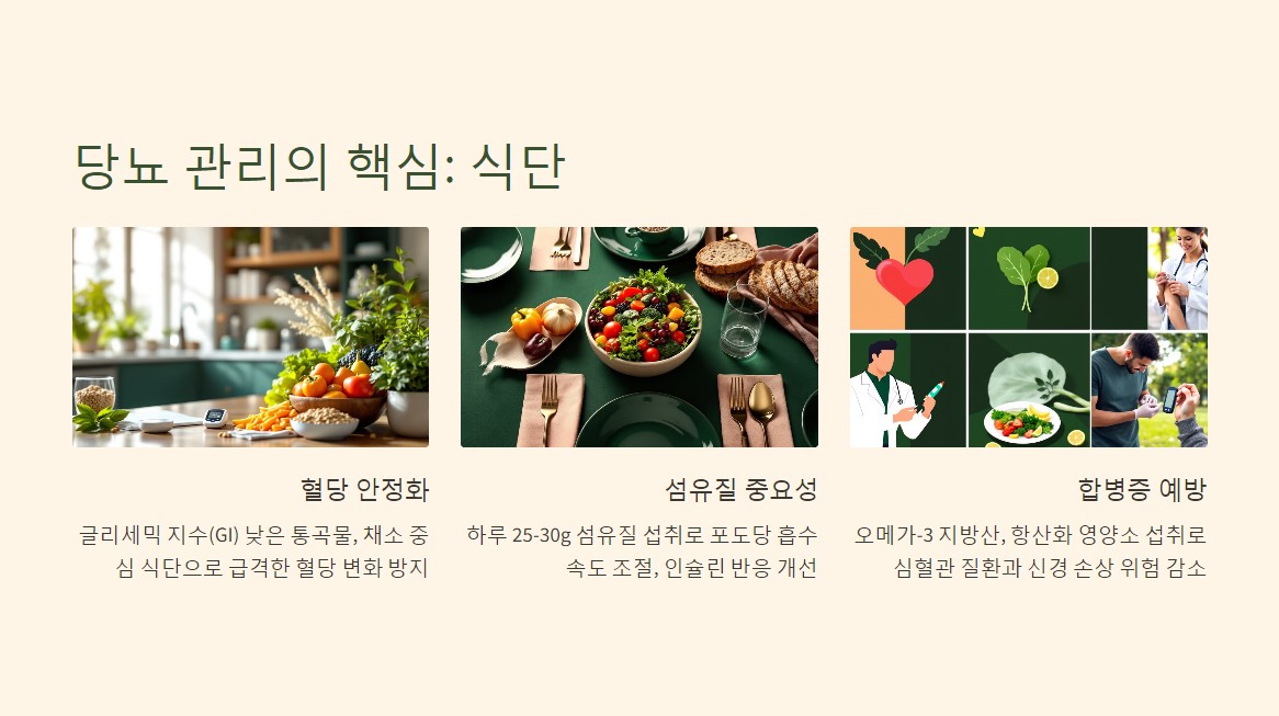 당뇨 관리의 핵심 식단