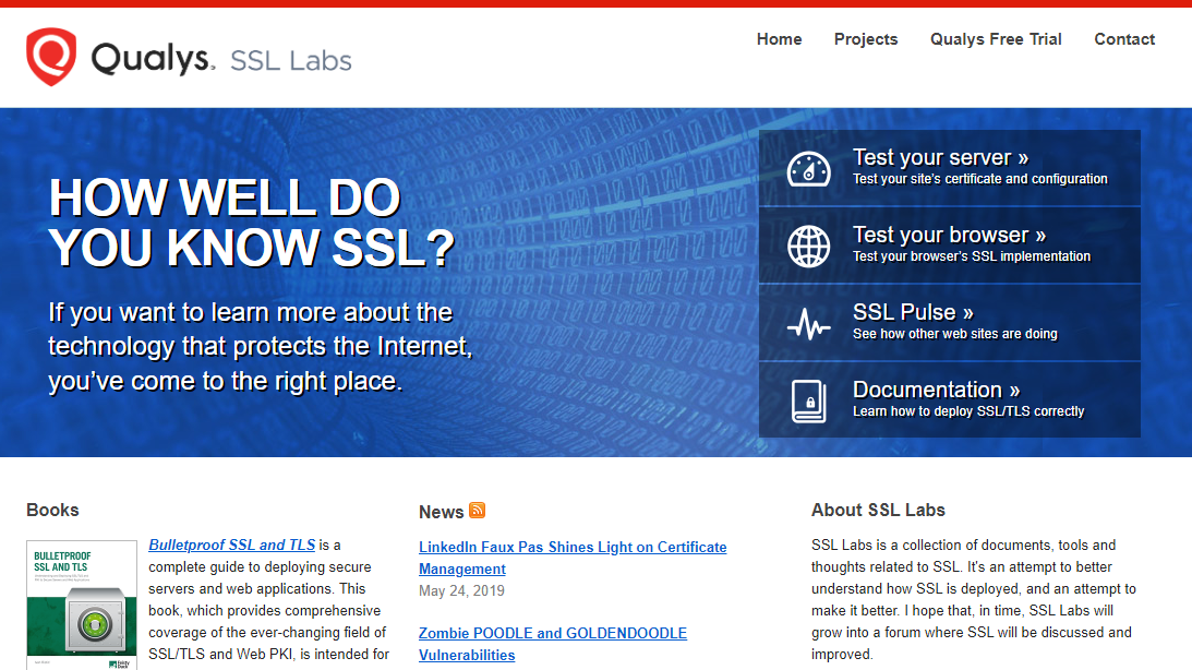 SSL 분석 툴 정리 ssllabs