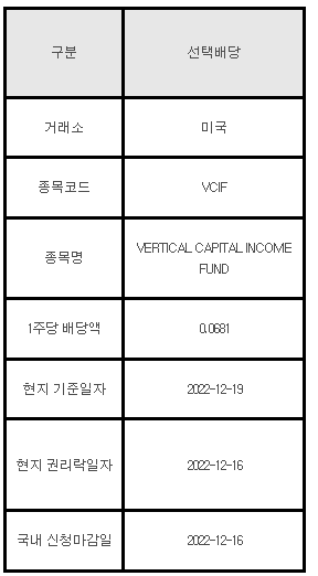 미국주식 선택배당 VCIF