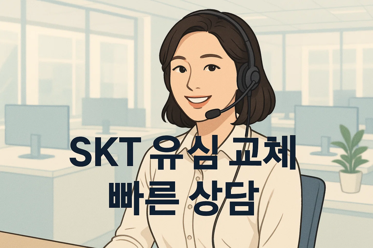 SKT 고객센터 상담 – 유심 교체 안내
