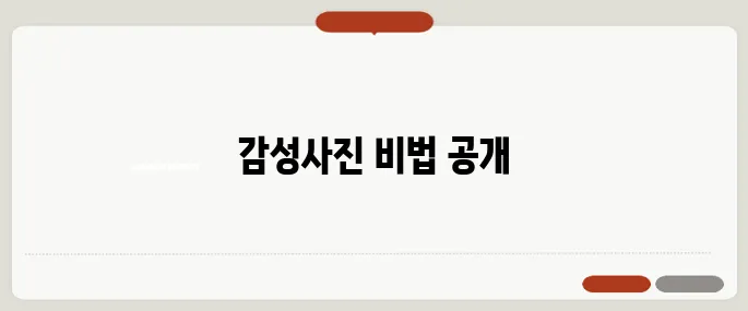 포토이즘 프레임 감성사진 만들기 꿀팁