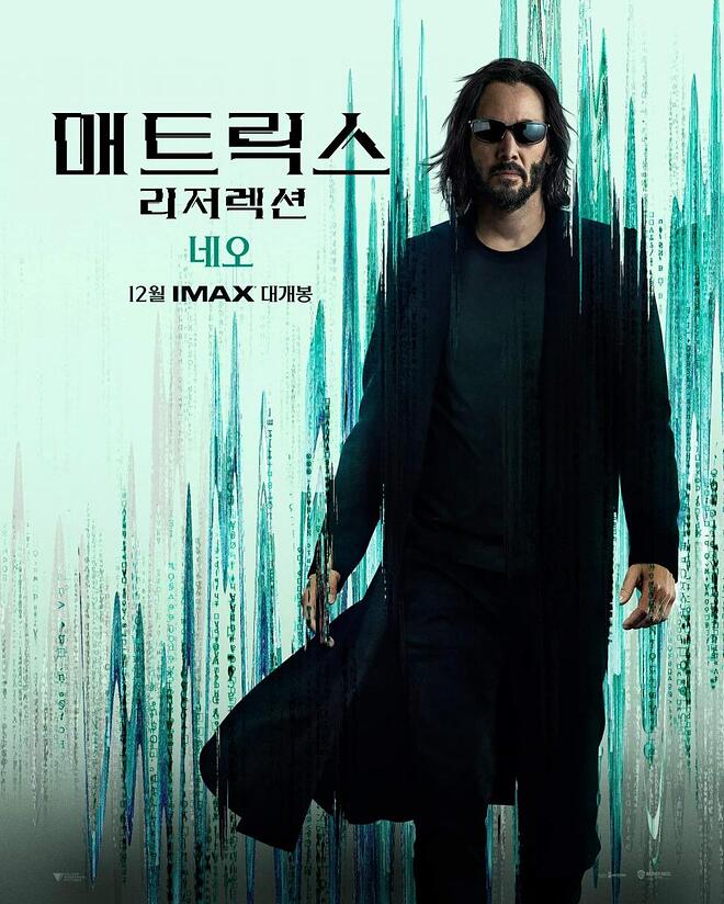  매트릭스 리저렉션, 등장인물 & 캐스팅 (캐릭터 포스터)