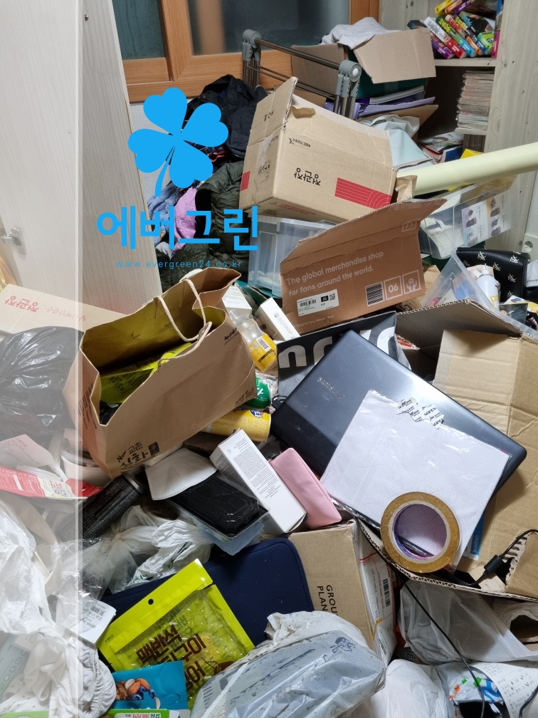  서울 강북구 쓰레기집청소 깔끔하고 확실한 특수청소 에버그린