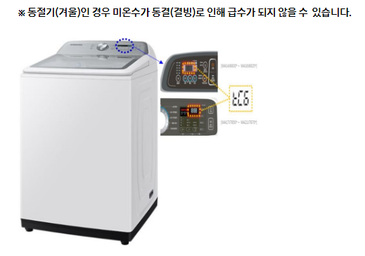 SAMSUNG 삼성 세탁기 에러 코드 표시 증상 원인 해결 방법 tC6(TC6) 1E(1C) CE_CC 워터젯 온도 센서 수위 감지 배수물 온도 감지 에러