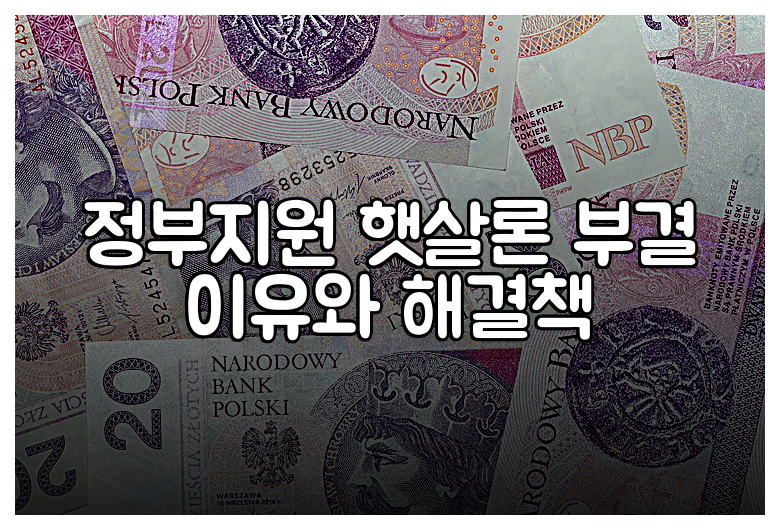 정부지원 햇살론 부결 이유와 해결책