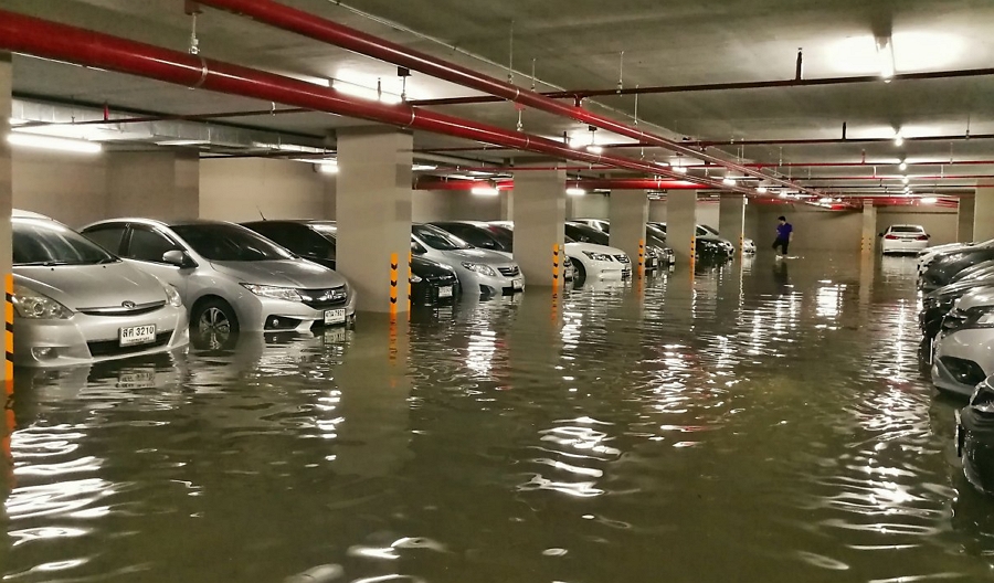 아파트 지하주차장 침수, 침수차 보험처리