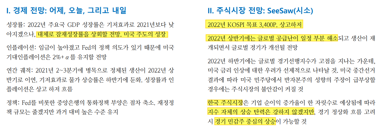  2022년, 5개의 증권사는 이렇게 투자하라고 한다.