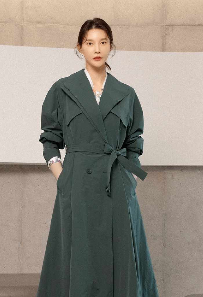  황금가면 (7회) 차예련 트렌치코트 _ 세루티1881 딥그린 트렌치코트 (유수연 패션)