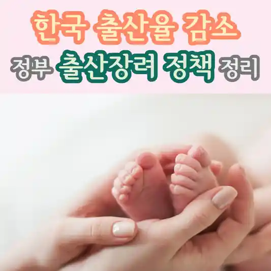 한국 출산율 감소&#44; 정부 출산장려 정책 정리