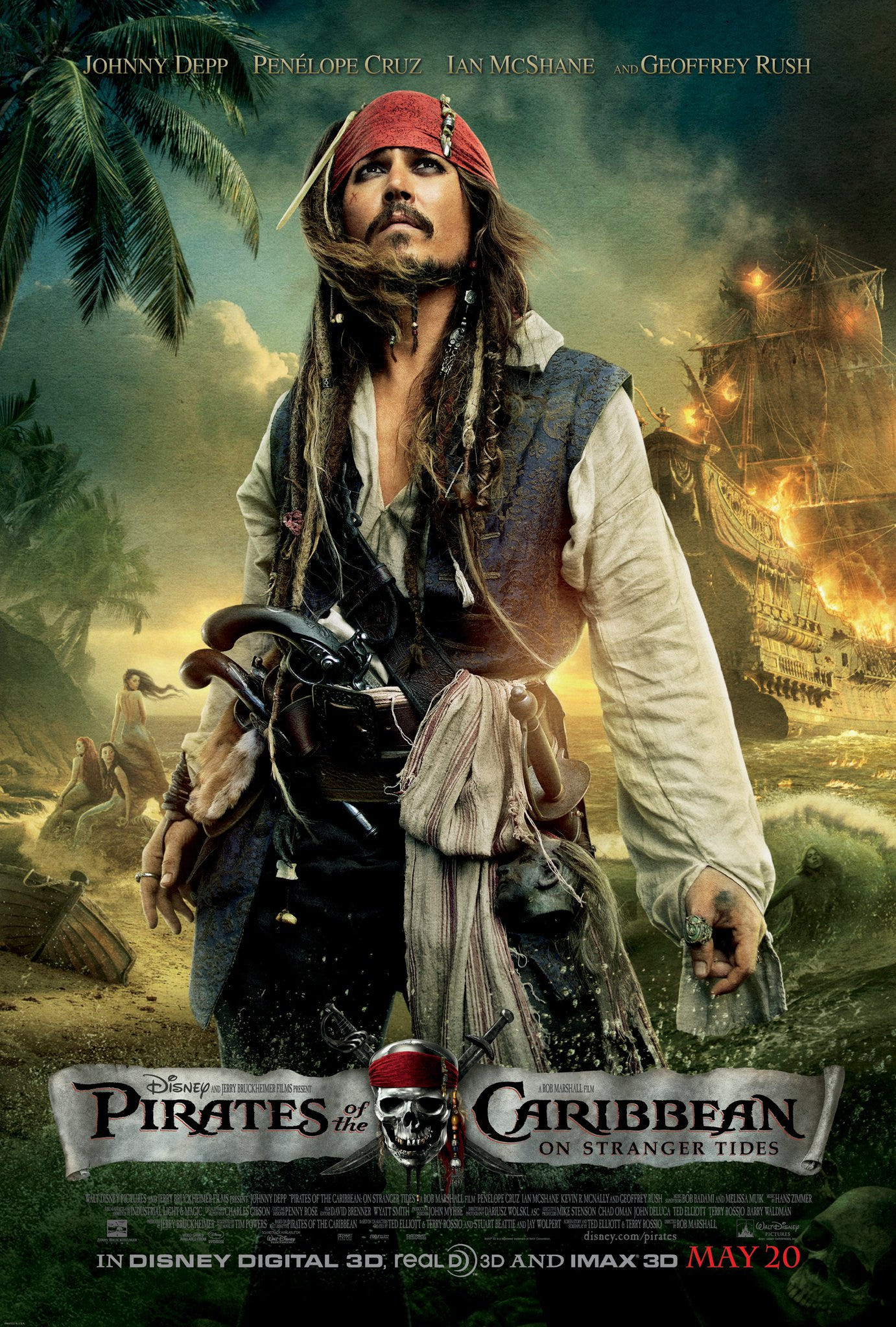 캐리비안의 해적: 낯선 조류 포스터