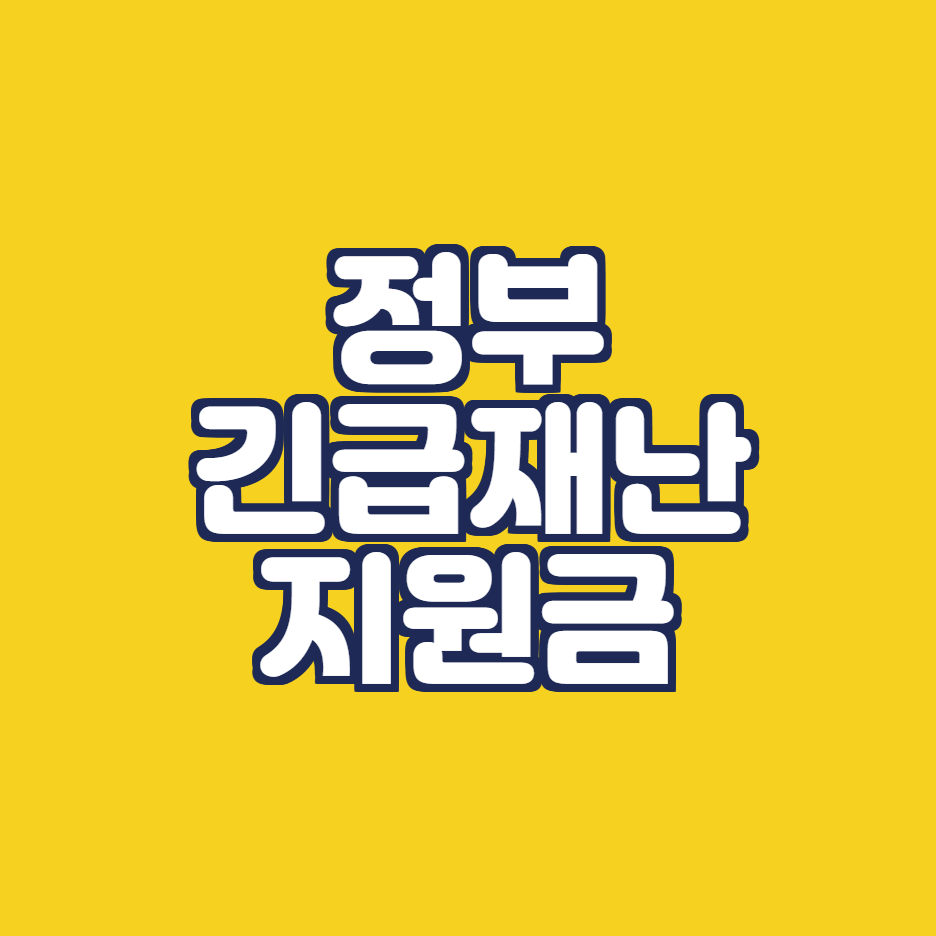  긴급재난지원금 신청