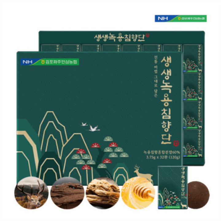 김포파주인삼농협-생생-녹용침향단-32환-한박스