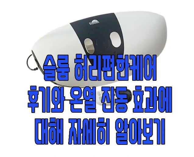 슬룸 허리편한케어에 관한 글 보러 가기 링크 사진