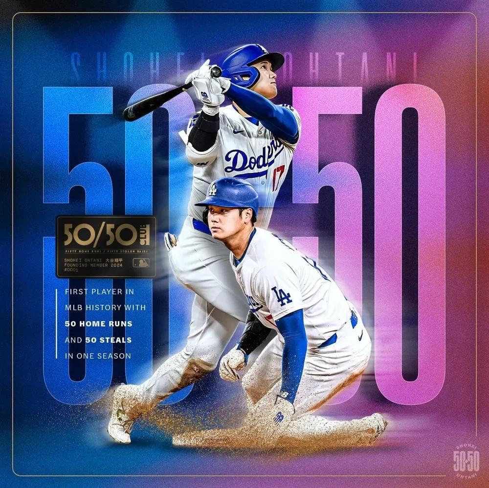 오타니 50/50 클럽 이미지