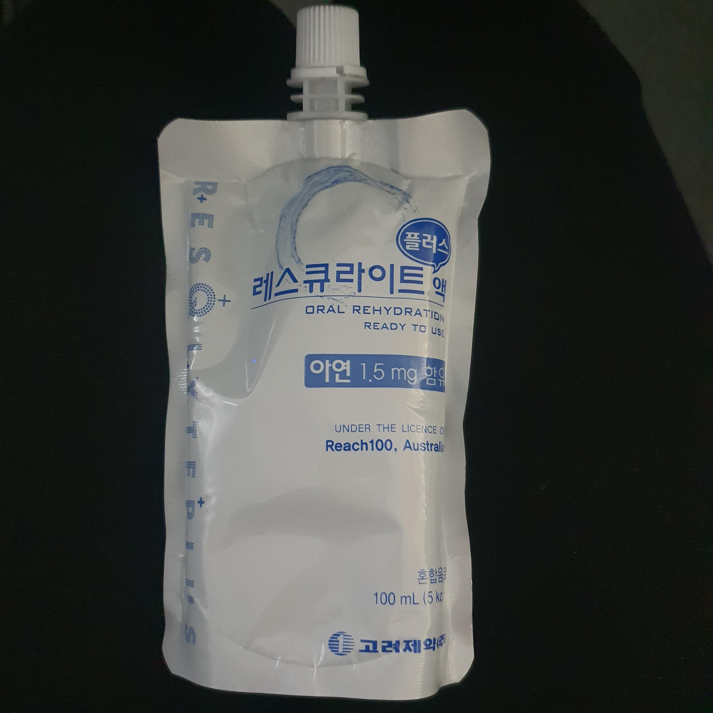  레스큐라이트액 플러스-마시는 수액 느낌, 망고향 달달하니 좋음, 숙취해소에 도움을 줌, 포카리스웨트 정도로 생각하면 될듯
