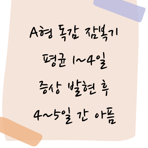 A형 독감 잠복기간