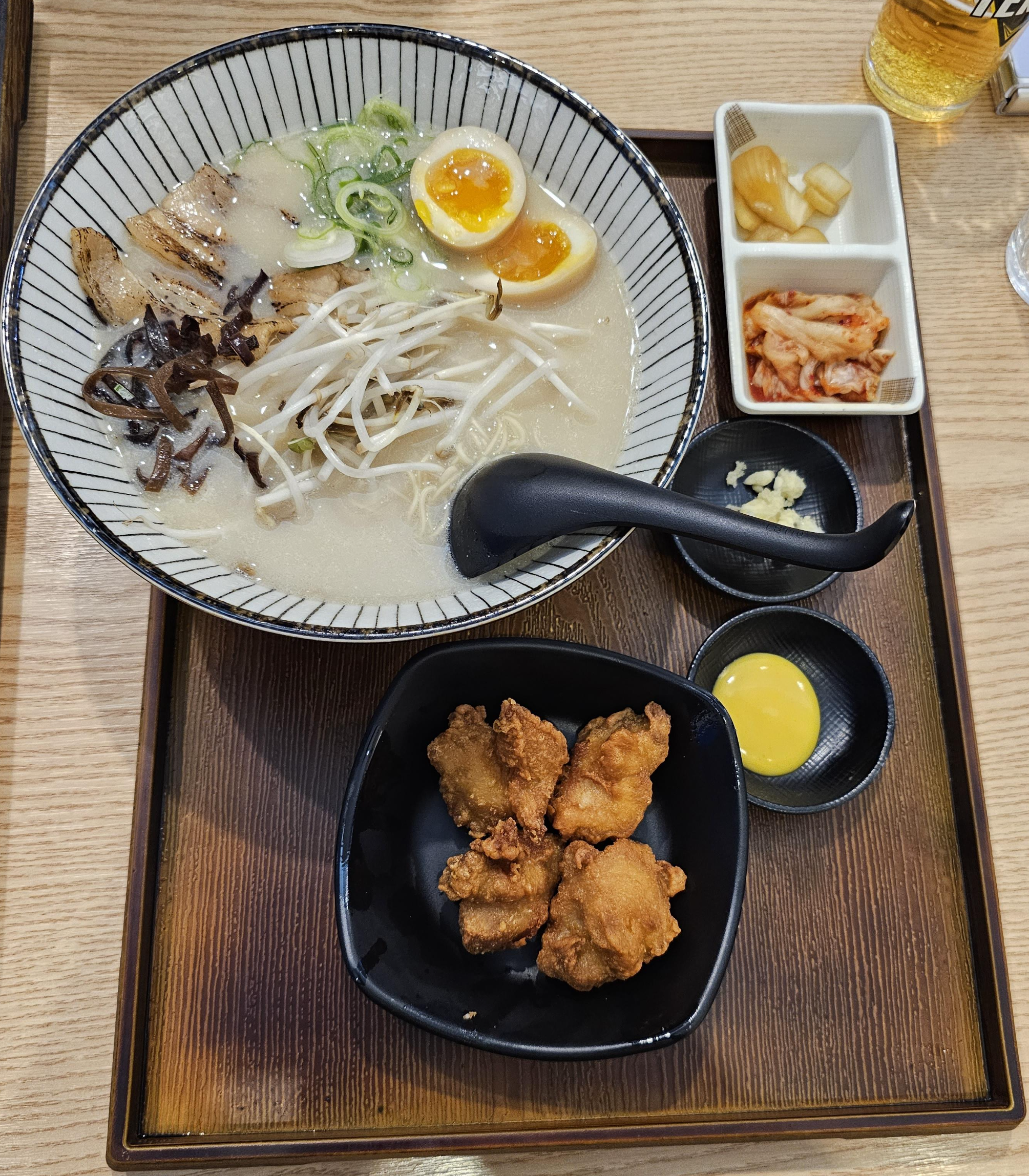 [문정] 끼니공방 - 안심카츠 정식, 돈코츠라멘 + 1/2 가라아게