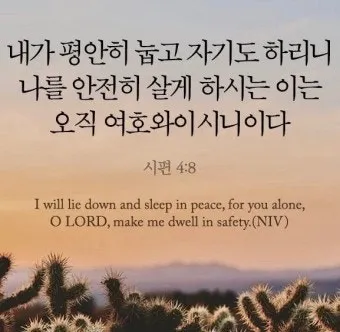 시편 46장 10절 읽기 - 너희는 가만히 있어 내가 하나님 됨을 알지어다_21