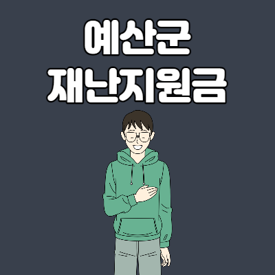  예산군 재난지원금 신청