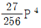  반응 A(solid) = 3B(gas) + C(gas) 가 평형상태에서 전압(全壓)을 P라 할 때 평형상수 KP