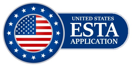 미국 비자 면제 프로그램(ESTA)의 공식 로고를 찍은 사진