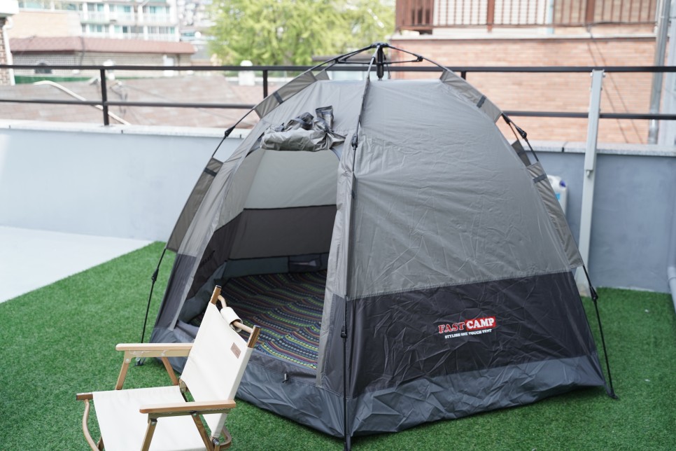 집에서도 자동텐트와 감성캠핑! 원터치텐트 패스트캠프 오토6 15