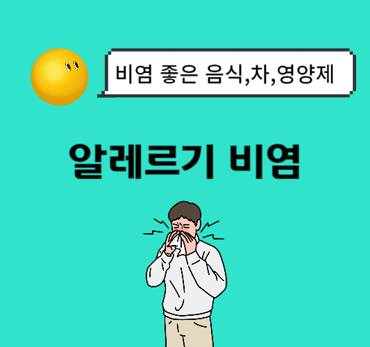 알레르기-비염-좋은-음식,차,영양제